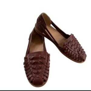 Nisolo Shoes New Nisolo Ecuador Leather Huarache Sandal Burnt Sienna